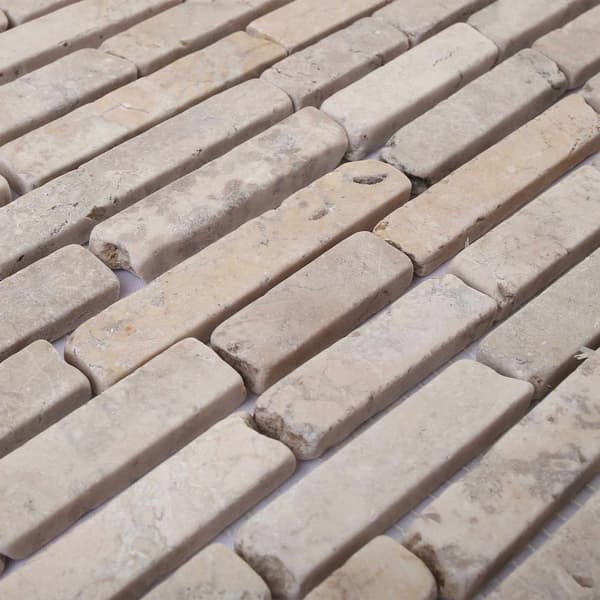 Mosaikplattor Gräddvit 30 x 30 cm Marmor