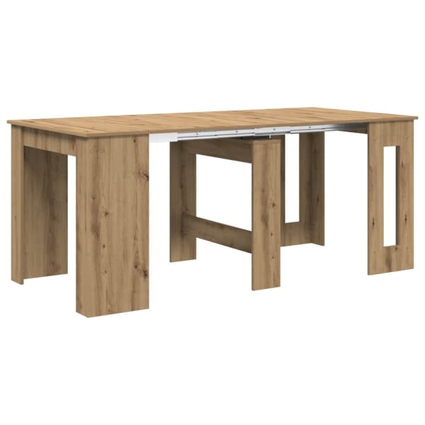 Matbord 180 x 85 x 75 cm Konstruerat trä Artisan-ek Rektangulär