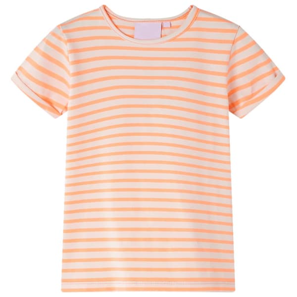 T-shirt för barn neonorange 128