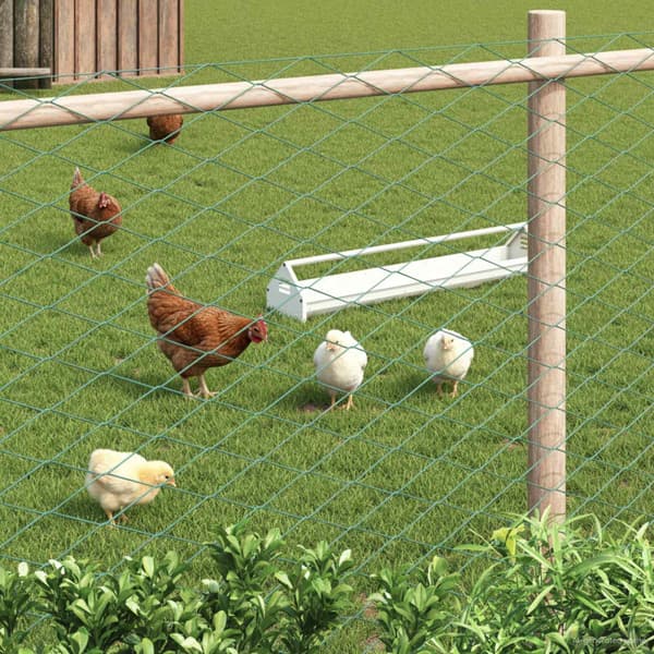 Kedjelänk Stängsel Grön 2 x 20 m Stål