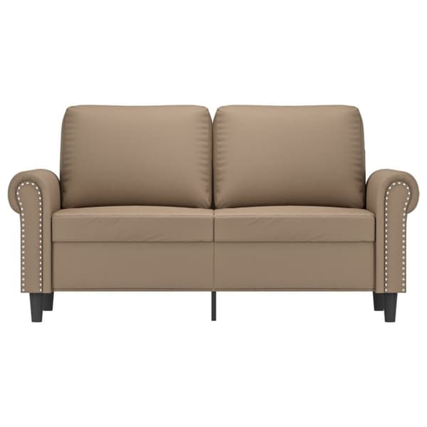 2-sitssoffa cappuccino 120 cm konstläder