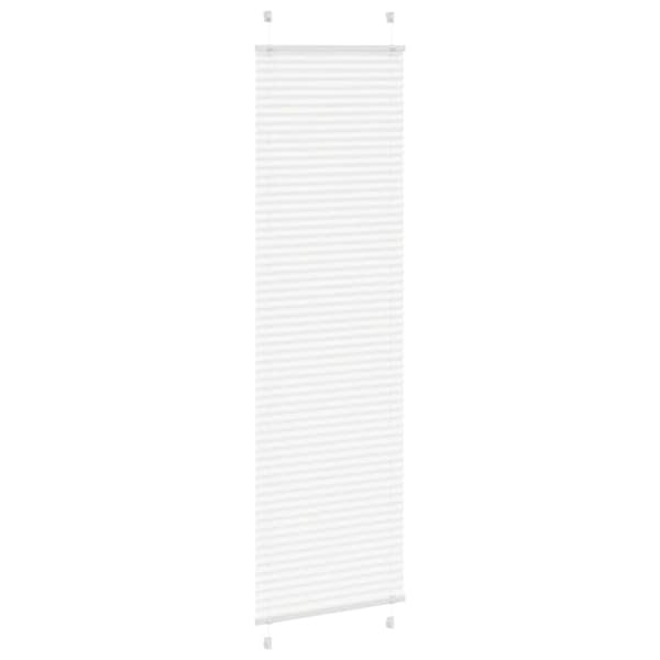 Plisserad persienn vit 65x200cm tyg bredd 64,4cm polyester