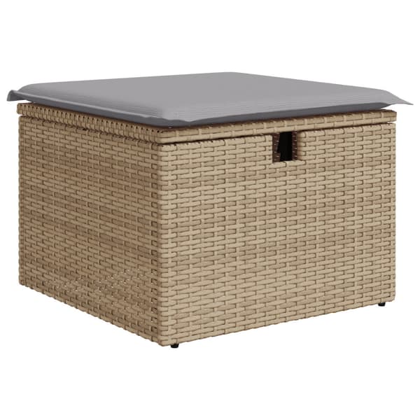 Trädgårdsoffset 9 st Poly rattan