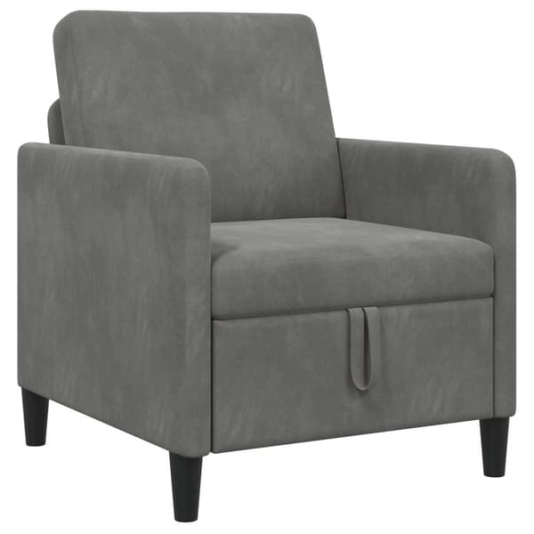 Soffa med förvaring Mörkgrå 72 x 78 x 87 cm Polyester