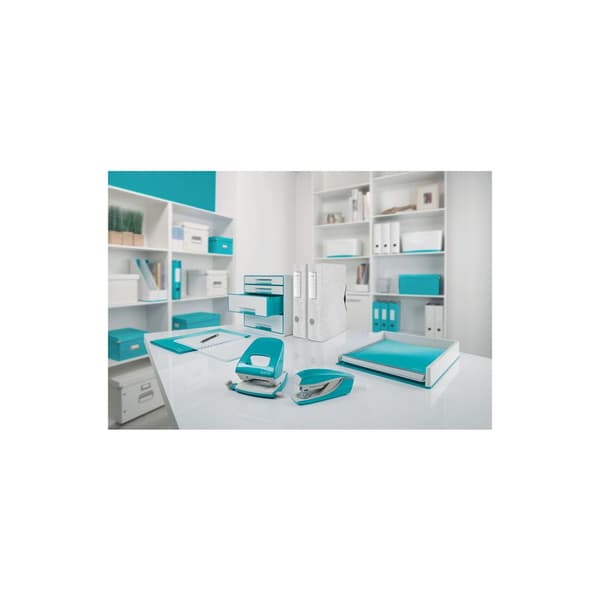 Häftapparat LEITZ WOW 5502 30ark isblå