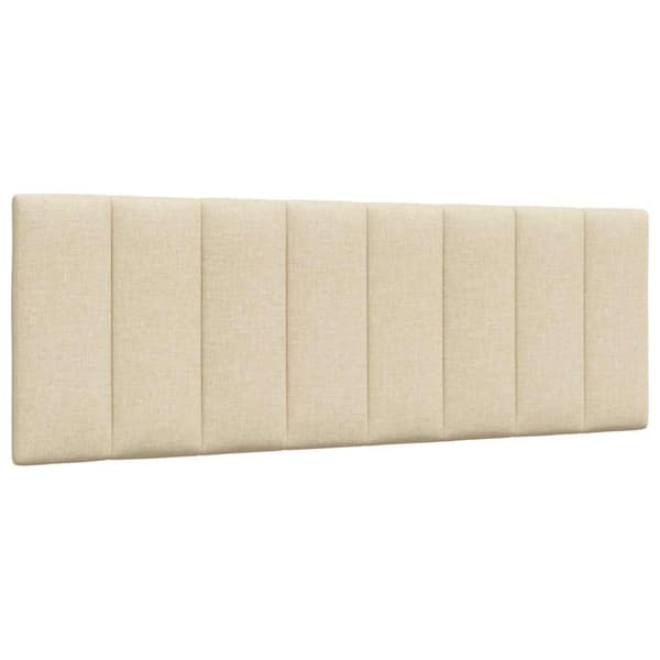 Bed Frame without Mattress "Hanko" Cream 140x200 cm Fabric