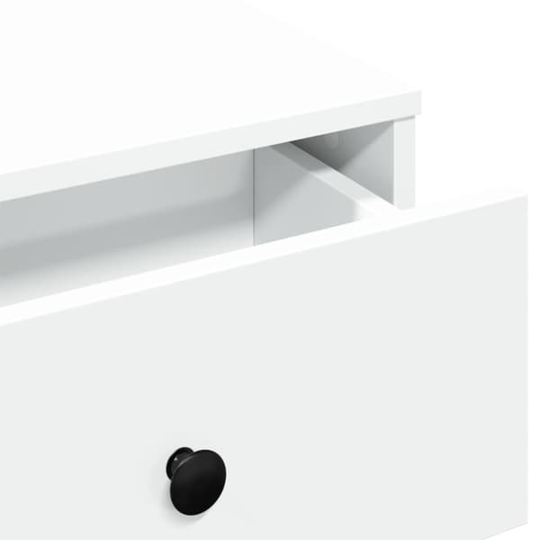 Soffbord vit 60x45x31 cm konstruerat trä