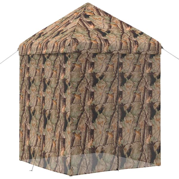 Pop-up Gazebo med 4 Sidoväggar 2 x 2 m Skogs camo