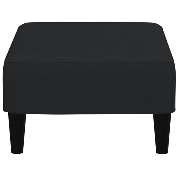 Fotpall svart 77x55x31 cm sammet