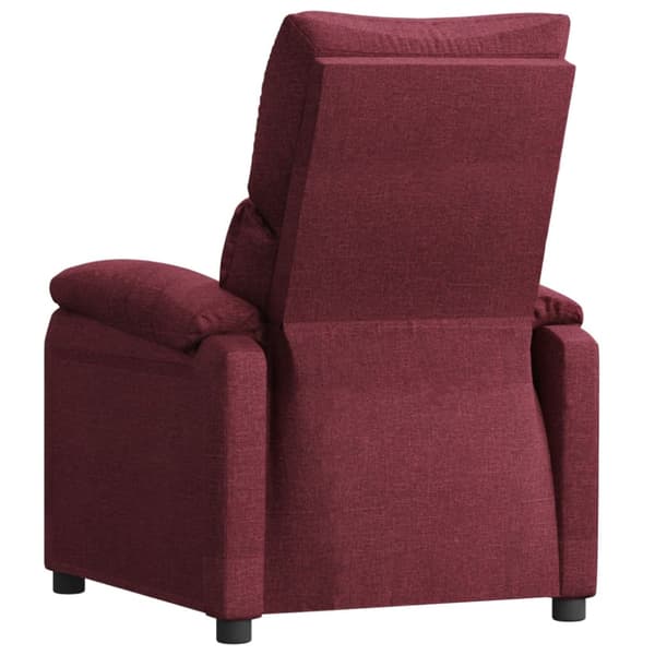 Reclinerfåtölj vinröd tyg