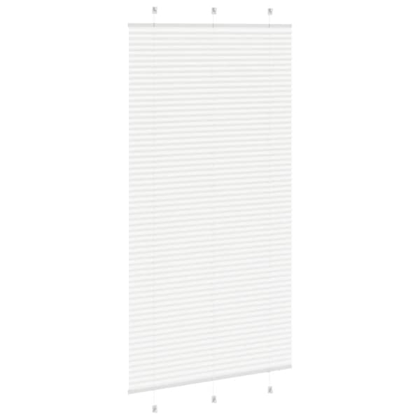 Plisserad persienn vit 110x200 cm tyg bredd 109,4cm polyester