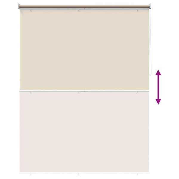 Rullgardin UV-skydd Beige 200 x 140 cm Polyester