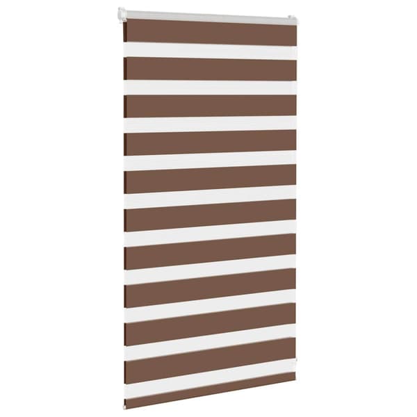 Rullgardin zebra brun 70x100 cm tyg bredd 65,9 cm polyester