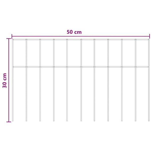 Trädgårdsstängselpanel 24 pcs Galvaniserat stål Silver