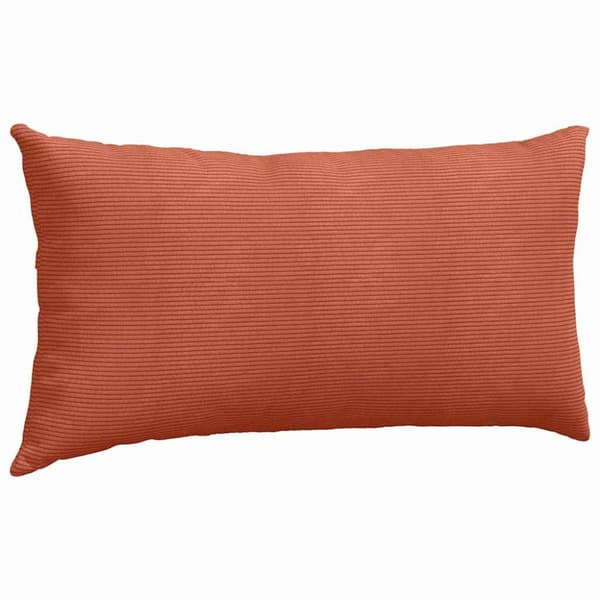 Sofakuddar 2 pcs Röd orange 80 x 40 cm Kordread tyg