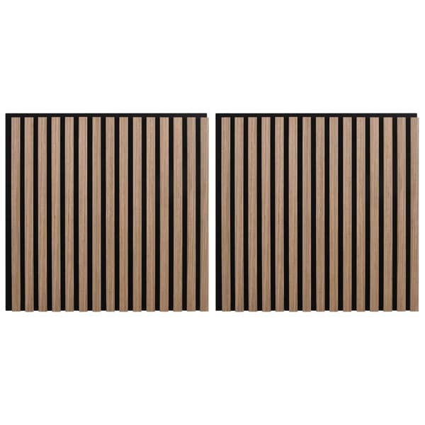 Väggpaneler 2 pcs Brun 60,5 x 60 cm
