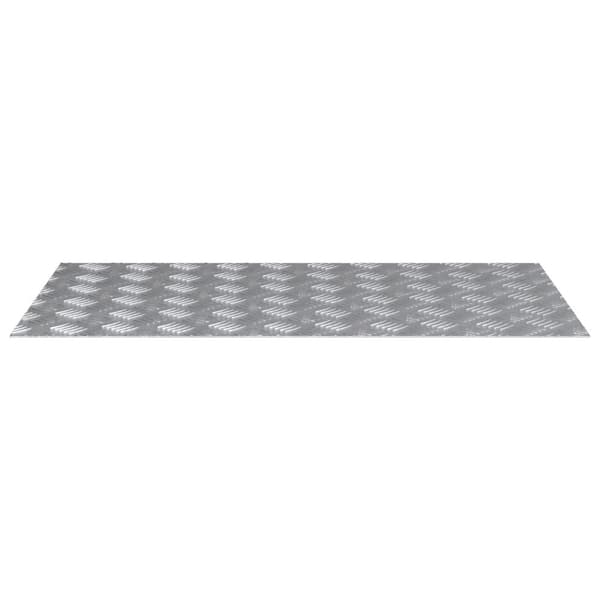 Trappsteg Rektangulär 4 pcs Silver 90 x 50 cm Aluminium