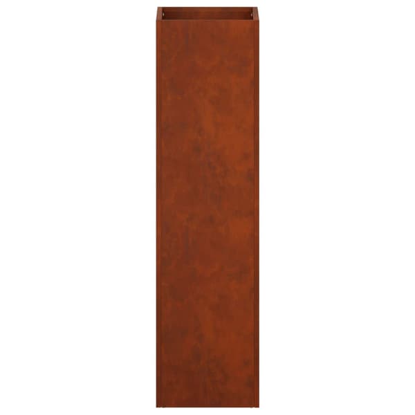 Trädgårdsplanterare 2 st Rostig 20 x 20 x 75 cm