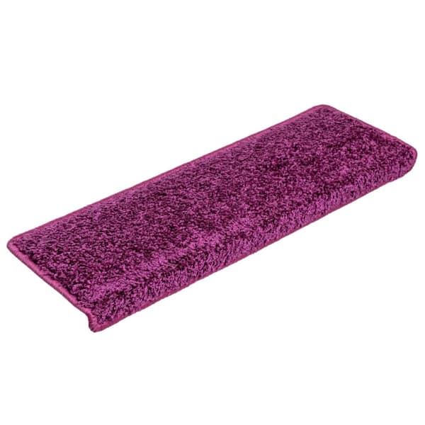 Trappmattor 20 st 65x21x4 cm violett rektangulär kant