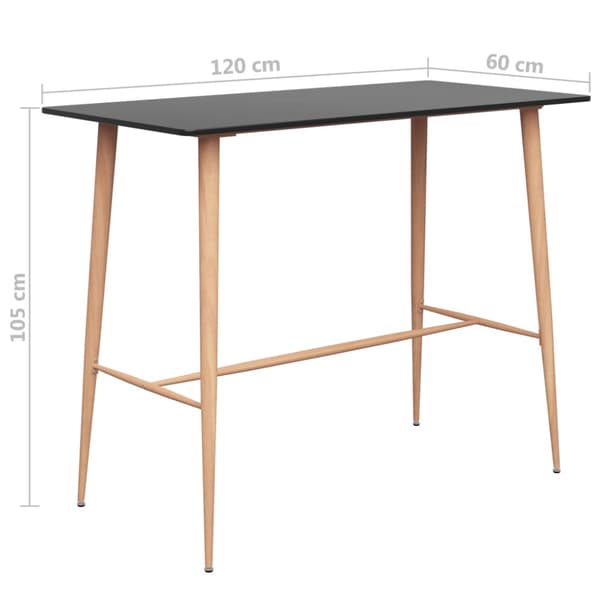 Bargrupp 5 delar svart