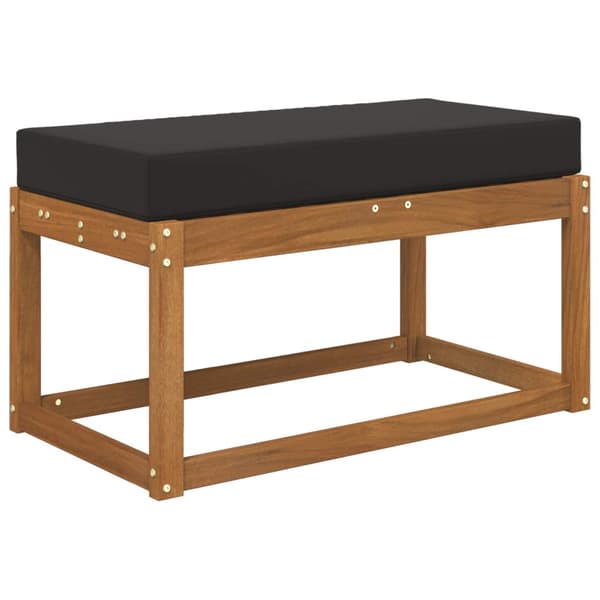 Utomhus sitskudde Svart 80 x 40 x 8 cm 100% Polyester