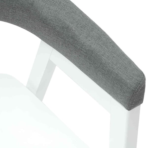 Matstolar 2 pcs Vit 54 x 57 x 73 cm Massiv Gummiträ