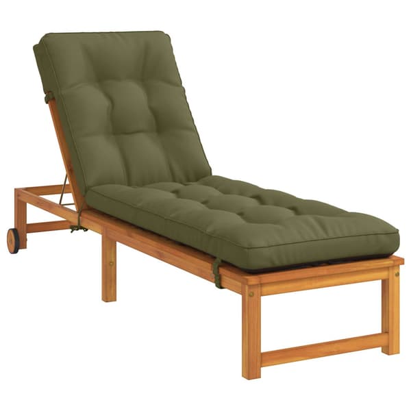Solstol Kudde VIANEN 100% Polyester Olivgrön 200 x 55 x 8 cm