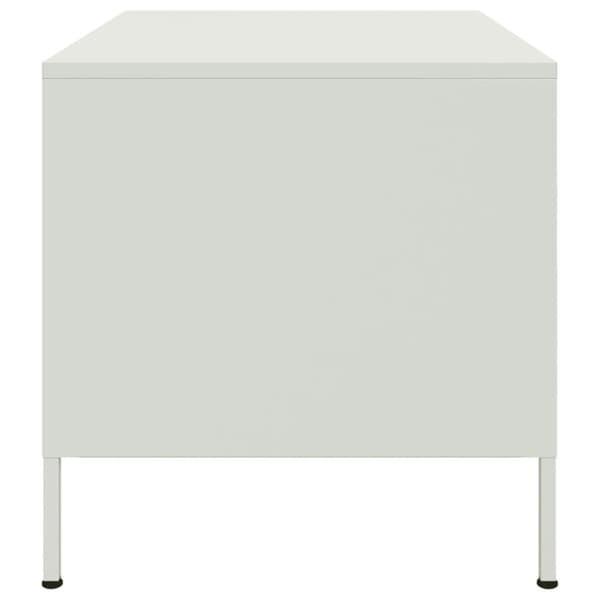 Soffbord vit 68x50x50,5 cm stål