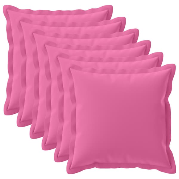 Kuddöverdrag 6 st HOUTEN Rosa 65 x 65 cm Polyester
