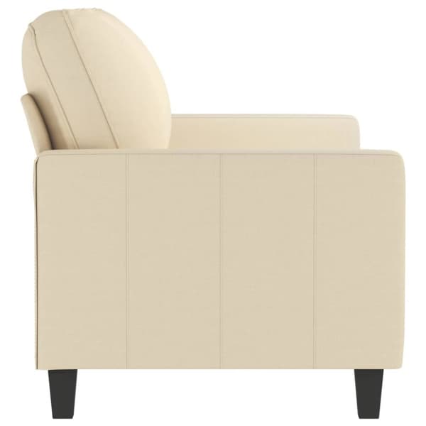 2-sitssoffa gräddvit 140 cm tyg