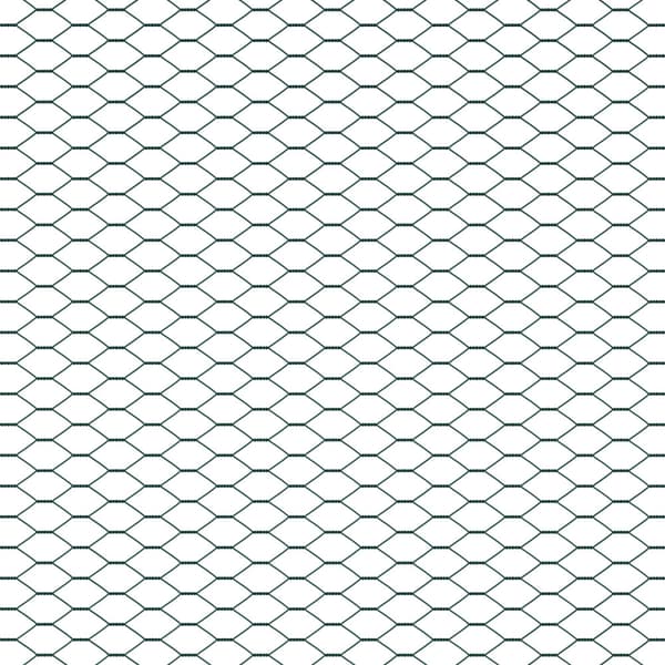 Hexagonstängsel Grön 1 x 10 m PVC