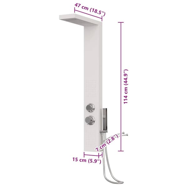 Duschpanelsystem aluminium vit