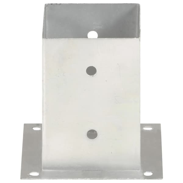 Stolpfot 4 st galvaniserad metall 101 mm