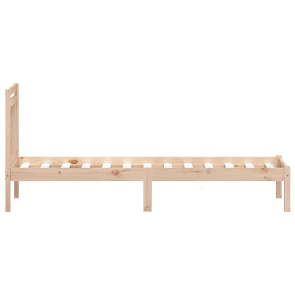 Sängram massivt trä 75x190 cm