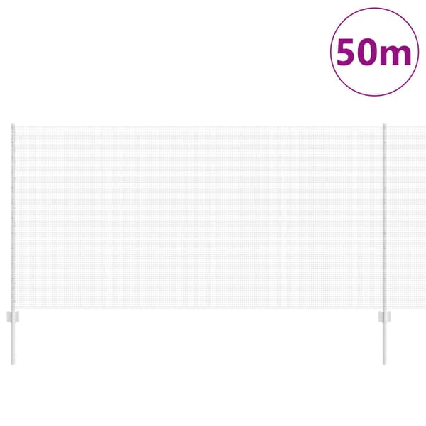 Stängsel med stolpe Silver 1,2 x 50 m Stål