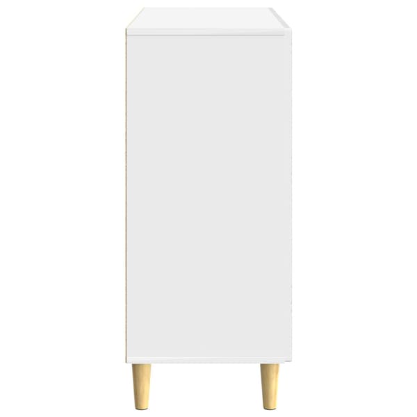 Sideboard Vit högglans 89 x 34,5 x 80 cm Konstruerat trä