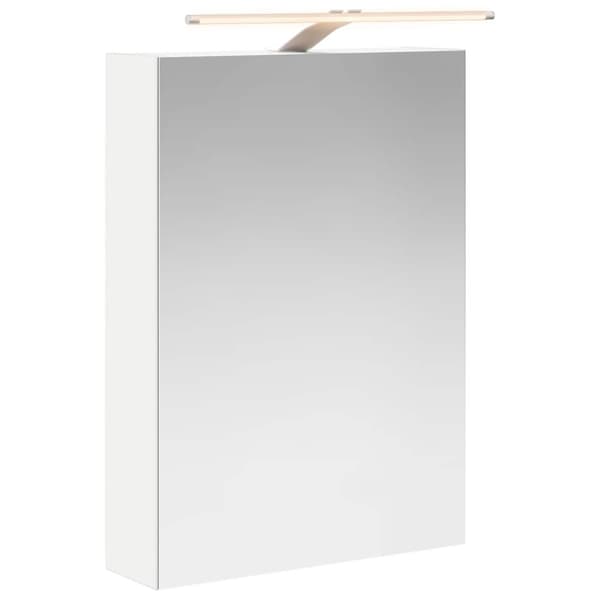 Badrumsspegelskåp Vit 50 x 14,5 x 70 cm Konstruerat trä