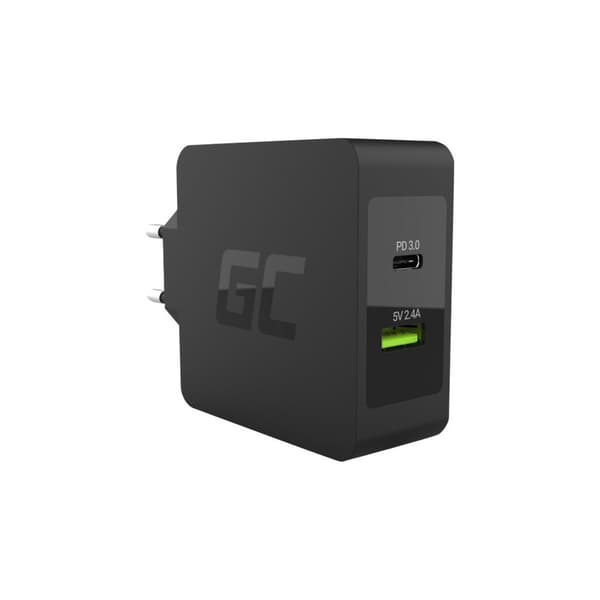 Green Cell strömadapter - USB, USB-C - 45 watt