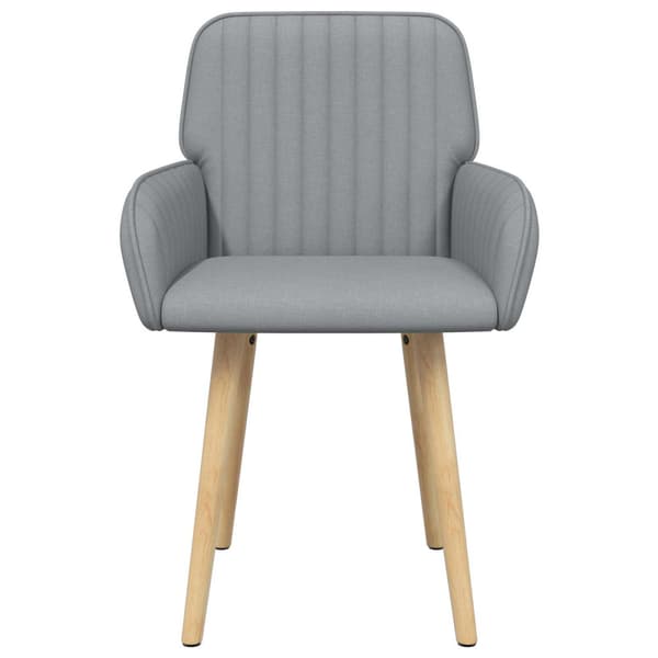Matstolar 4 pcs Tyg Ljusgrå 56,5 x 50 x 87,5 cm