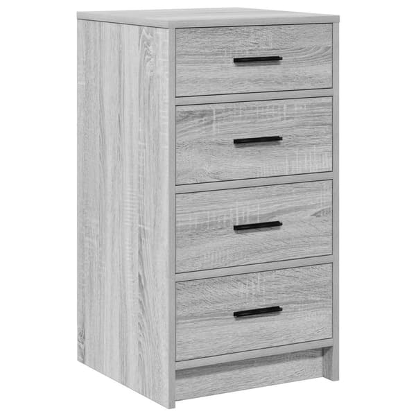 Sideboard med låda Grå sonoma 40 x 41 x 75 cm Konstruerat trä