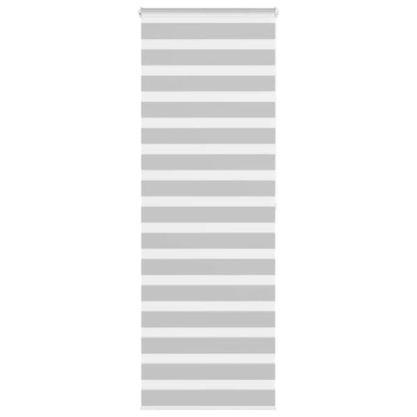 Rullgardin zebra ljusgrå 70x200 cm tyg bredd 65,9 cm polyester