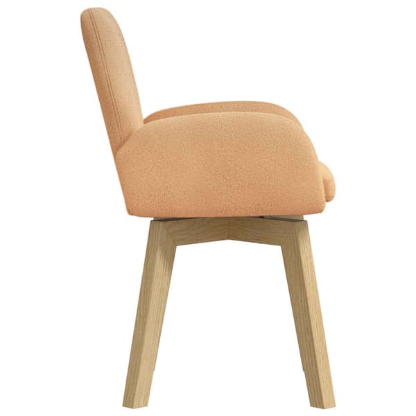 Svängande Matstolar 4 pcs Bouclé Beige 54 x 58 x 87 cm