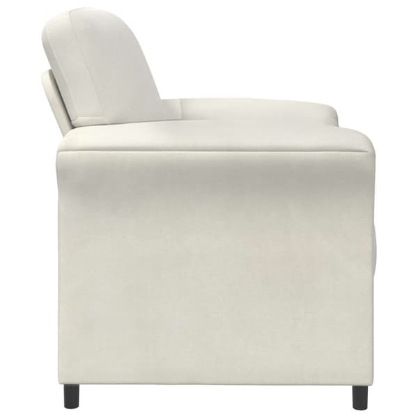En-sitssoffa Gräddvit 88 x 83 x 95 cm Sammet