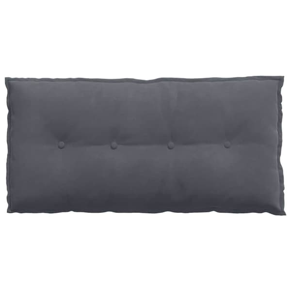Ryggkudde Mörkgrå 100 x 50 cm Kordread tyg