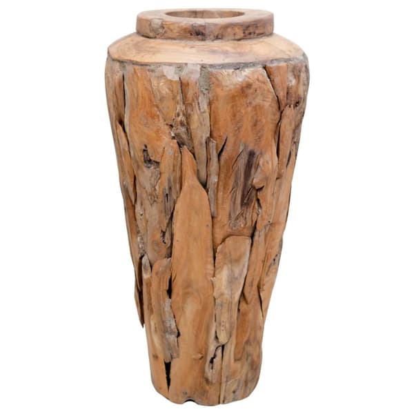 Dekorativ vas 40x60 cm massiv teak