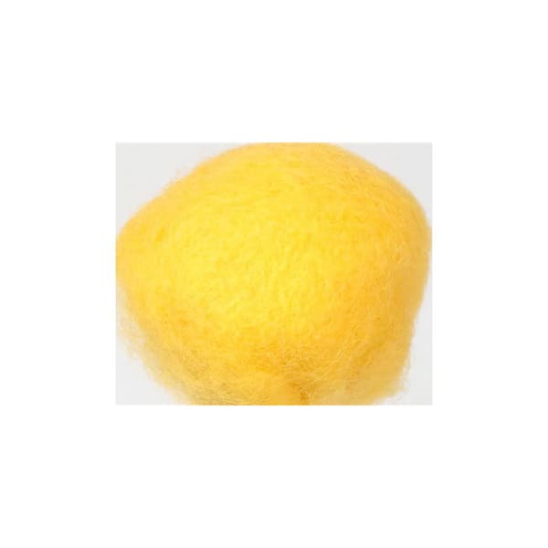 Kardad ull 250g gul