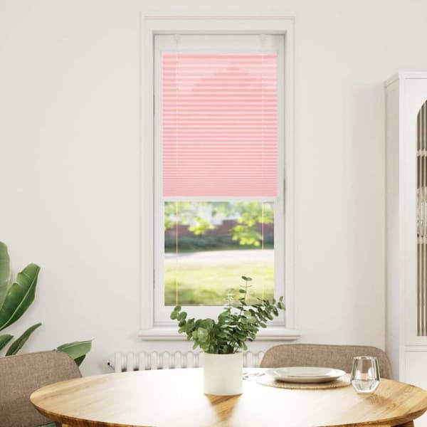 Plisserad persienn rosa 45x150cm tyg bredd 44,4cm polyester