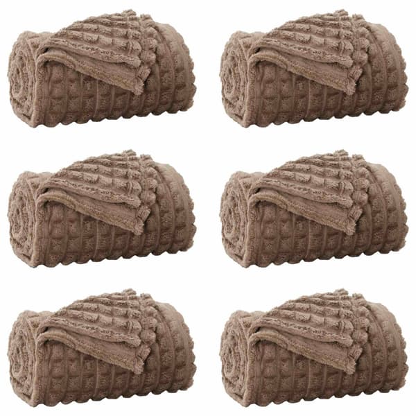 Filtar 6 pcs Kamel 270 x 240 cm Fleece