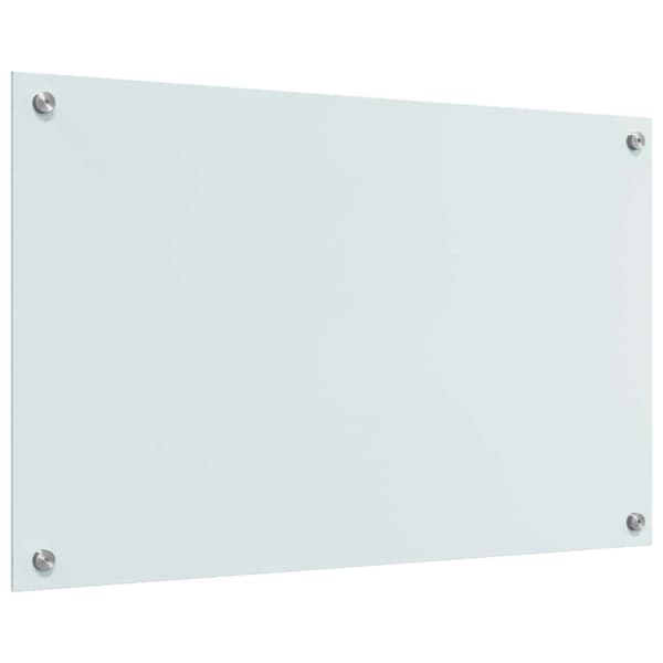 Köksskydd 2 pcs Vit 80 x 50 cm härdat glas