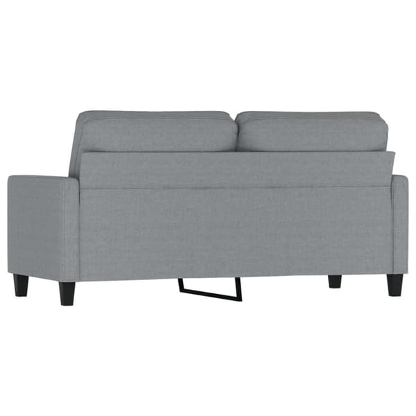 2-sitssoffa ljusgrå 140 cm tyg